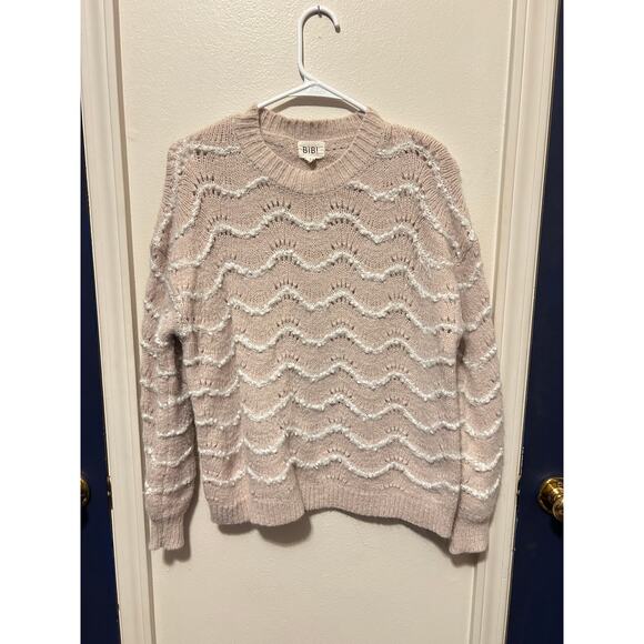 Bibi Women's Pink Tinsel Sweater | Size S | Excellent Condition - Picture 1 of 6